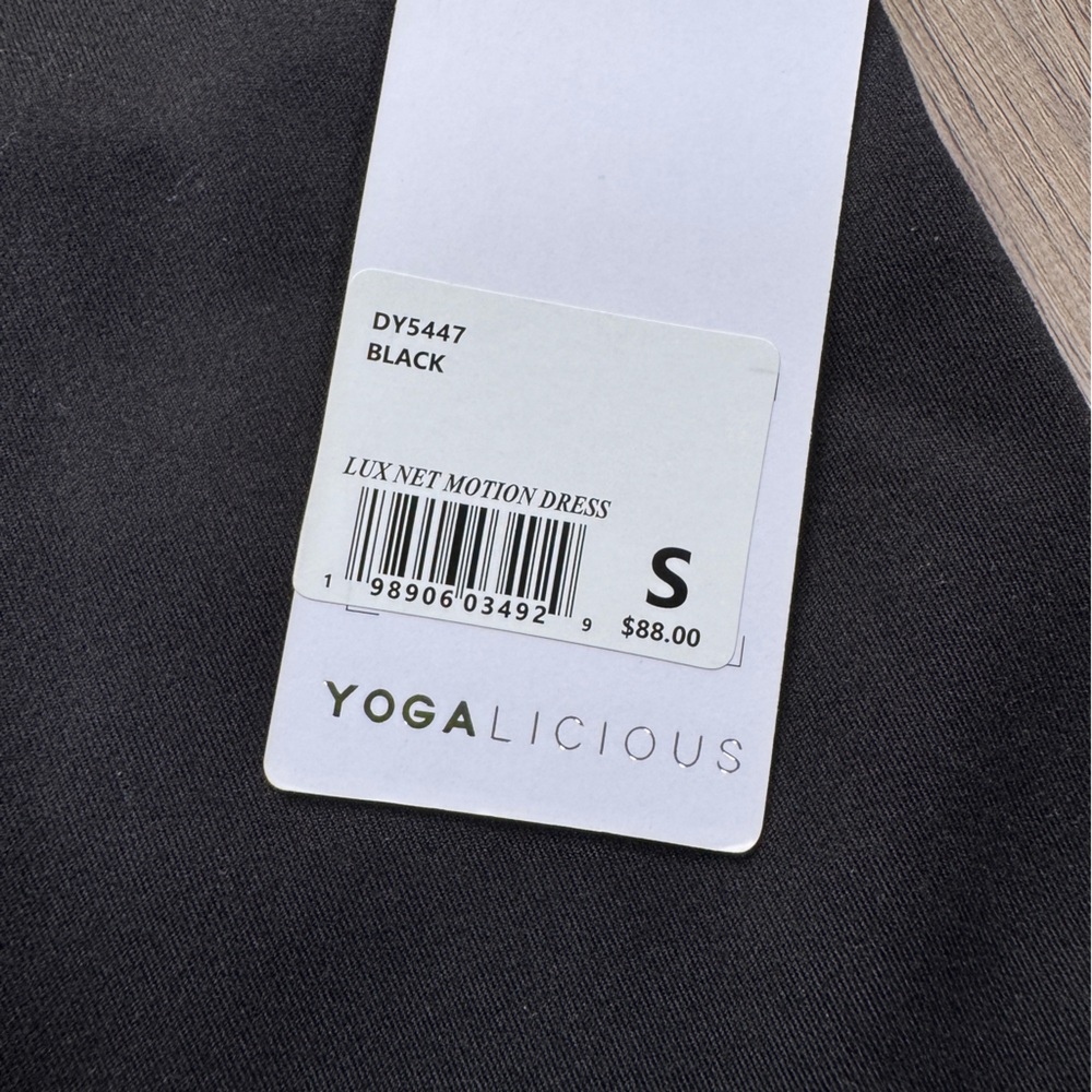 Yogalicious Lux Net Motion Active Dress - Black - Small - NWT - Picture 11 of 14